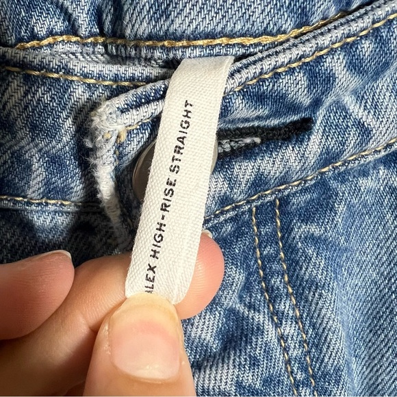 Rag & Bone Womens Alex High Rise Straight Leg Button Fly Jeans Size 32 - Picture 5 of 12